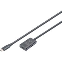 Digitus Cavo di prolunga attivo USB 3.2 Gen 1, connettore USB-C > presa USB-C Nero