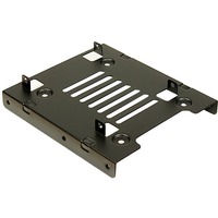 Inter-Tech 88885232 pannello drive bay 2x 2,5" Pannello incassato Nero, Telaio di montaggio Nero, 2x 2,5", Pannello incassato, 2.5", Nero, Acciaio, 35 mm
