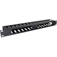 Inter-Tech 88887276 porta accessori Canalina per cavi, Instradamento dei cavi Nero, Canalina per cavi, Nero, 1U, 72 mm, 483 mm, 44,5 mm