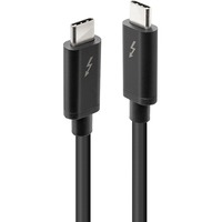 Lindy 41556 Cavo Thunderbolt 1 m 20 Gbit/s Nero Nero, Maschio, Maschio, 1 m, Nero, 20 Gbit/s, 60 W