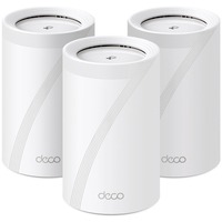 TP-Link BE9300 Tri-band (2,4 GHz/5 GHz/6 GHz) Wi-Fi 7 (802.11be) Bianco 4 Interno, Router bianco, Bianco, Interno, Sistema Mesh, Tri-band (2,4 GHz/5 GHz/6 GHz), Wi-Fi 7 (802.11be), 9300 Mbit/s
