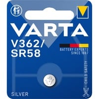 Varta -V362 Batterie per uso domestico Batteria monouso, Ossido d'argento (S), 1,55 V, 1 pz, Argento, 2,1 mm