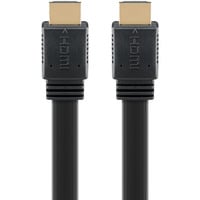 goobay Cavo piatto HDMI 2.1 ad alta velocità con Ethernet 8K / 60 Hz Nero