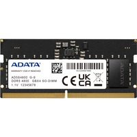 ADATA Premier memoria 32 GB 1 x 32 GB DDR5 Nero, 32 GB, 1 x 32 GB, DDR5, 4800 MHz, 262-pin SO-DIMM
