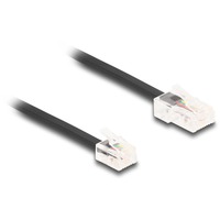 DeLOCK Cavo telefonico con connettore RJ-45 > connettore RJ-11 Nero