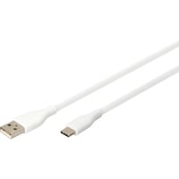 Digitus Cavo di collegamento in silicone USB 2.0 USB-A > USB-C bianco