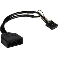 Inter-Tech 88885217 cavo USB 0,15 m Nero Nero, 0,15 m, Nero