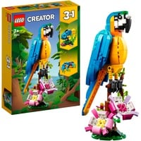 LEGO Creator 31136 Pappagallo Esotico, Set 3 in 1 con Pesce e Rana, Animali Giocattolo, Giochi Creativi per Bambini da 7 Anni, Giochi di costruzione Set 3 in 1 con Pesce e Rana, Animali Giocattolo, Giochi Creativi per Bambini da 7 Anni, Set da costruzione, 7 anno/i, Plastica, 253 pz, 361 g