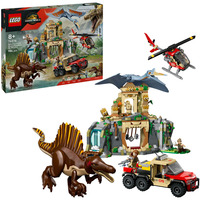 LEGO Jurassic World 76976 Missione Aerea con Spinosauro e Quetzalcoatlus, 2 Dinosauri Giocattolo e 2 Veicoli, per Bambini 8+, Giochi di costruzione 2 Dinosauri Giocattolo e 2 Veicoli, per Bambini 8+, Set da costruzione, 8 anno/i, Plastica, 984 pz, 1,77 kg