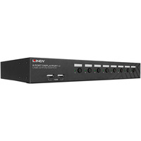 Lindy Switch KVM 8 porte DisplayPort 1.2 e USB 2.0 Nero