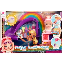 MGA Entertainment Rainbow High Little Pool Day with Blush Playset, Gioco figura Rainbow High Little Pool Day with Blush Playset, Bambola alla moda, Femmina, 4 anno/i, 140 mm, Multicolore