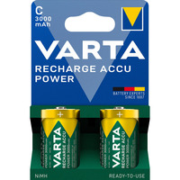 VARTA Batteria ricaricabile Power HR14, C (Baby), 3.000 mAh 