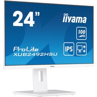 iiyama XUB2492HSU-W6 Monitor PC 60,5 cm (23.8") 1920 x 1080 Pixel Full HD LED Bianco, Monitor LED bianco (matto), 60,5 cm (23.8"), 1920 x 1080 Pixel, Full HD, LED, 0,4 ms, Bianco
