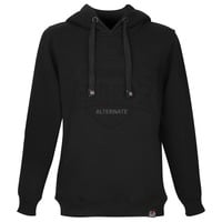 ALTERNATE Felpa con cappuccio ATTAX (logo in rilievo) 4XL, Maglione Nero
