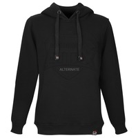ALTERNATE Felpa con cappuccio ATTAX (logo in rilievo) L, Maglione Nero