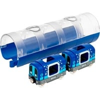 BRIO 33970 Modelli in scala blu, 33970, Modello di ferrovia e di treno, Bambino/Bambina, Plastica, 3 pz, 0,3 anno/i, Blu, Argento, Trasparente