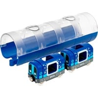 BRIO 33970 Modelli in scala,  veicolo da gioco blu, 33970, Modello di ferrovia e di treno, Bambino/Bambina, Plastica, 3 pz, 0,3 anno/i, Blu, Argento, Trasparente
