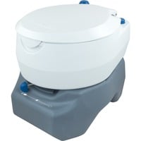 Campingaz 2000030582 Bagno Un unico pezzo Rotondo Pavimento, Servizi igienici bianco/grigio, Grigio, Bianco, Acrilonitrile butadiene stirene (ABS), Polietilene, Polipropilene (PP), Acciaio inossidabile, 380 mm, 570 mm, 440 mm, 4,4 kg