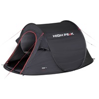 High Peak Vision 2 Nero Tenda a tunnel Nero, Campeggio, Tenda a tunnel, 1,86 kg, Nero