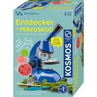 KOSMOS 63605 Giocattoli e kit di scienza per bambini, Casella di esperimento Microscopio, Biologia, 8 anno/i, Blu