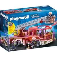 PLAYMOBIL Fire Ladder Unit, Giochi di costruzione rosso/Argento, Camion, 4 anno/i, Mini Stilo AAA, Plastica, Multicolore