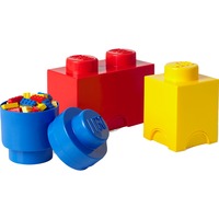 Room Copenhagen 40140001 deposito di giocattolo Blu, Rosso, Giallo, Scatola di immagazzinaggio rosso, Blu, Rosso, Giallo, Polipropilene (PP), 250 mm, 250 mm, 180 mm