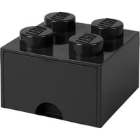 Room Copenhagen Brick Drawer (4 Knobs)Black Scatola porta giocattoli Libera installazione Nero, Scatola di immagazzinaggio Nero, Scatola porta giocattoli, Nero, Libera installazione, Monocromatico, Rettangolare, Polipropilene (PP)