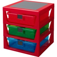 Room Copenhagen Scatola con cassetti LEGO, Scatola di immagazzinaggio rosso