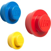 Room Copenhagen Wall Hanger Set of 3Multi Interno Gancio universale Blu, Rosso, Giallo 3 pz, Montaggio a parete Interno, Gancio universale, Blu, Rosso, Giallo, ABS, Vite, Rotondo