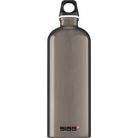 SIGG Alu Traveller Smoked Pearl 1 L, Bottiglia di acqua marrone