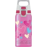 SIGG Viva One Hearts 0,5 L, Bottiglia di acqua fucsia