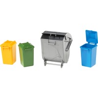 bruder Garbage can set parte e accessorio di modellino in scala Multicolore