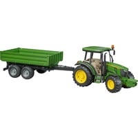 bruder John Deere 5115 M with tipping trailer veicolo giocattolo, Veicolo modello verde/Giallo, Modellino di trattore, Plastica, Nero, Verde, Giallo