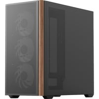 Aerocool D301A Mini Tower Nero, Legno, Chassis Tower Nero, Mini Tower, PC, Nero, Legno, micro ATX, Mini-ITX, Acrilonitrile butadiene stirene (ABS), SPCC, Gaming