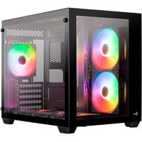 Aerocool Dryft Mini Mini Tower Nero, Chassis Tower Nero, Mini Tower, PC, Nero, ATX, micro ATX, Mini-ITX, SPCC, Vetro temperato, Gaming
