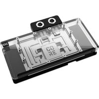Alphacool Core RX 9070 XT Nitro+, Raffreddamento ad acqua trasparente/cromo