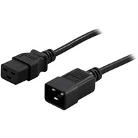 BlueWalker Cavo IEC C19/C20, Cavo di prolunga Nero