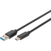 Digitus Cavo di collegamento USB 3.2 Gen 1 USB-A > USB-C Nero