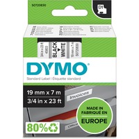 Dymo D1 - Standard Etichette - Nero su bianco - 19mm x 7m Nero su bianco, Poliestere, Belgio, -18 - 90 °C, DYMO, LabelManager, LabelWriter 450 DUO