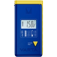 VARTA Tester di batterie digitale LCD AA / AAA / C / D / E, Strumento di misura blu