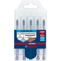 Bosch Punta per tegole HardCeramic HEX-9 EXPERT, Ø 5mm, Trapano 