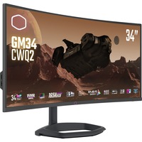Cooler Master GM34-CWQ2, Monitor di gioco Nero