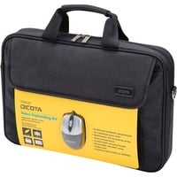 DICOTA Value Toploading Kit borsa per notebook 39,6 cm (15.6") Borsa da corriere Nero Nero, Borsa da corriere, 39,6 cm (15.6"), Tracolla, 500 g