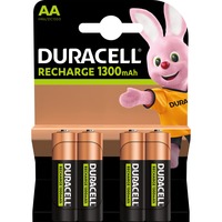 Duracell 4 LR06 1300mAh Batteria ricaricabile Nichel-Metallo Idruro (NiMH) Batteria ricaricabile, Nichel-Metallo Idruro (NiMH), 1,2 V, 4 pz, 1300 mAh, Multicolore