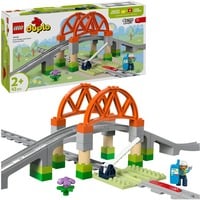 DUPLO 10426 Pack di Espansione Ponte e Binari Ferroviari, Giochi per Bambini e Bambine 2+, Elementi per Treno Giocattolo, Giochi di costruzione