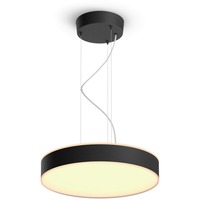 Philips Hue Lampada a sospensione Enrave, Luce LED Nero, Philips Hue White ambiance Lampada a sospensione Enrave, Luce a sospensione intelligente, Bluetooth/Zigbee, Nero, LED, Metallo, Lampadina/e non sostituibile/i