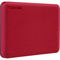 Toshiba Canvio Advance disco rigido esterno 4000 GB Rosso rosso, 4000 GB, 2.5", 2.0/3.2 Gen 1 (3.1 Gen 1), Rosso