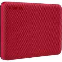 Toshiba Canvio Advance disco rigido esterno 4000 GB Rosso, Hard-disk rosso, 4000 GB, 2.5", 2.0/3.2 Gen 1 (3.1 Gen 1), Rosso