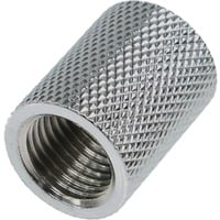 Alphacool 17047 parte e accessorio del sistema di raffreddamento del computer Guarnizione, Connessione cromo, Guarnizione, Ottone, Cromo, 1/4", Femmina, Femmina