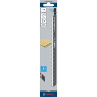 Bosch 2608667396 Lama per seghetto alternativo Acciaio al carbonio (HCS) 3 pz, Lama per sega Lama per seghetto alternativo, Pannello in fibra, Acciaio al carbonio (HCS), 1,2 cm, 25 cm, 3 pz